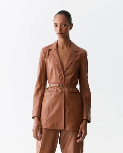 Blazer Couro Olivia