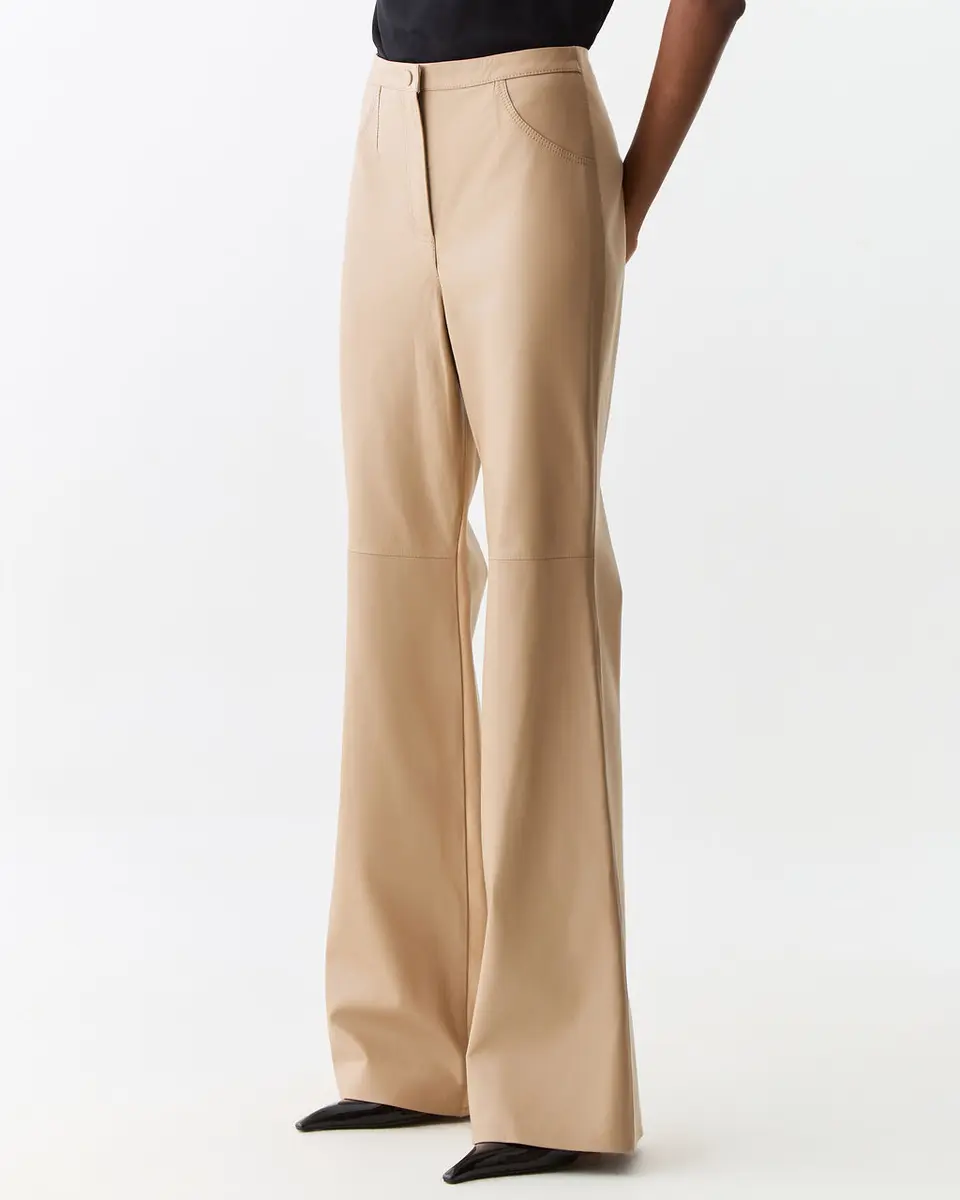 Calça Couro Flare Luciana