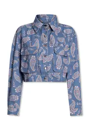 Jaqueta Cropped Paisley Indio