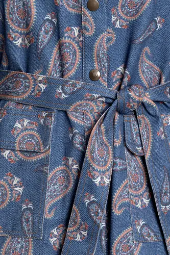 Jaqueta Over Paisley Indio